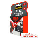 Двойнолепящо тиксо 3M Scotch FIX 19мм х 5м до 13кг Екстериор - Image 3