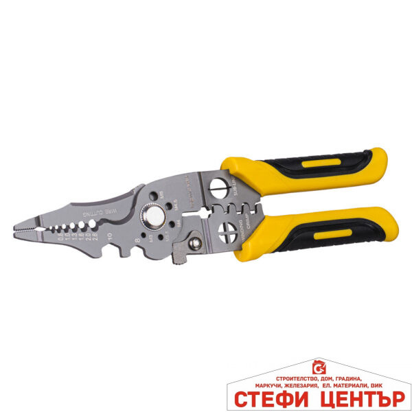 Мулти клещи за почистване на кабелна изол. и кримп.230mm TMP