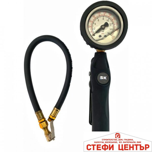 Пистолет с манометър за помпене на гуми  - 2194
