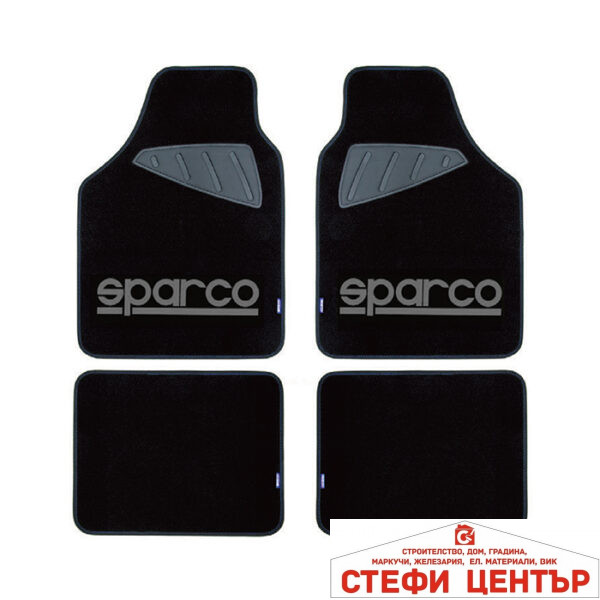 Стелки мокет SPC1902A Sparco Черни-Сиви 4БР/К-Т
