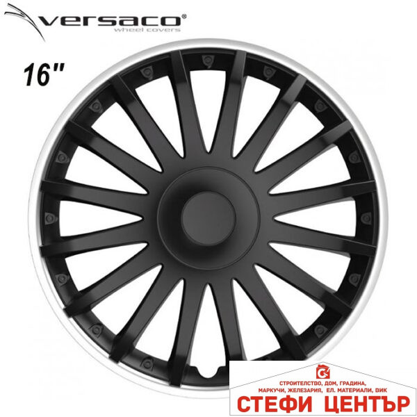 Тасове за джанти 16'' Versaco Crystal SO Black