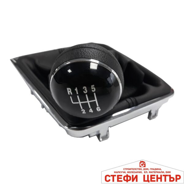 Топка за скоростен лост с маншон съвместима с VW Passat B7 11-15 с 6 скорости
