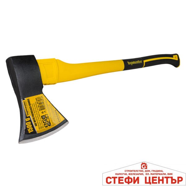 Брадва с дръжка от фибростъкло 1500g TMP