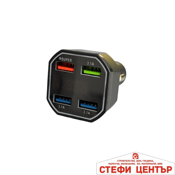 Волтметър електрически PA677 с 4 броя USB