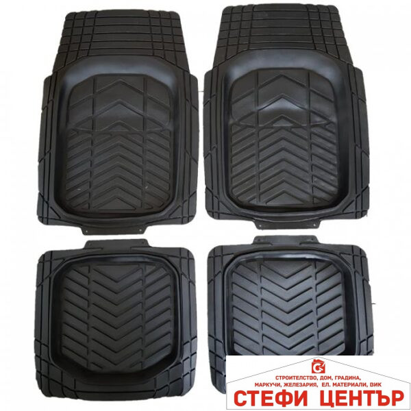 Гумени стелки универсални черни - 1702-4бр/к-т