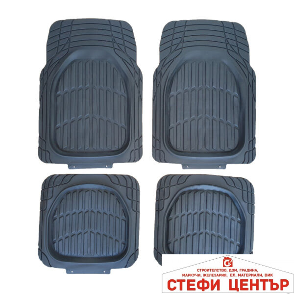 Гумени стелки универсални черни 1861-4бр/к-т