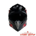 Мотокрос каска 188 - размер M - Matt Black/Red