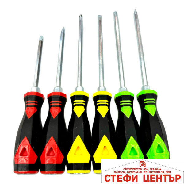 Отвертки ударни 1837/PA1260  6БР/К-Т