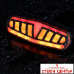 Стоп с мигачи за велосипед с дистанционно PA1317 - Image 2