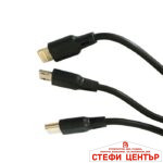 Универсално USB зарядно за кола с два порта и USB кабел 3 в 1 2011 - Image 3