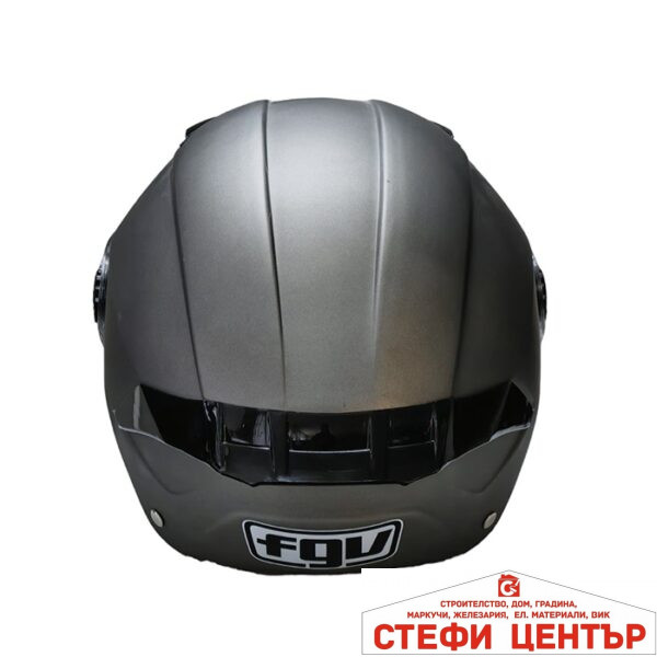 Каска за мотор - PA538 С Визьор и Спойлер - Сива