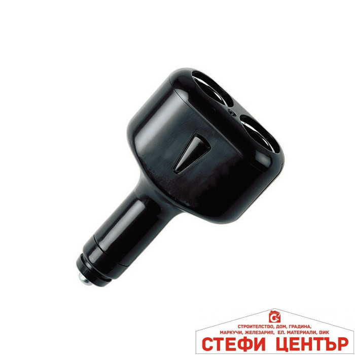Разклонител за запалка с 2 гнезда - 39062 Разклонител за запалка с 2 гнезда - 39062