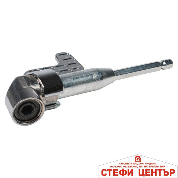 Приставка за винтоверт ъглова HEX 1/4" удължена