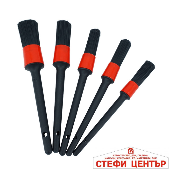 Четки за почистване на интериор - 5бр/к-т. Четки за почистване на интериор - 5бр/к-т.